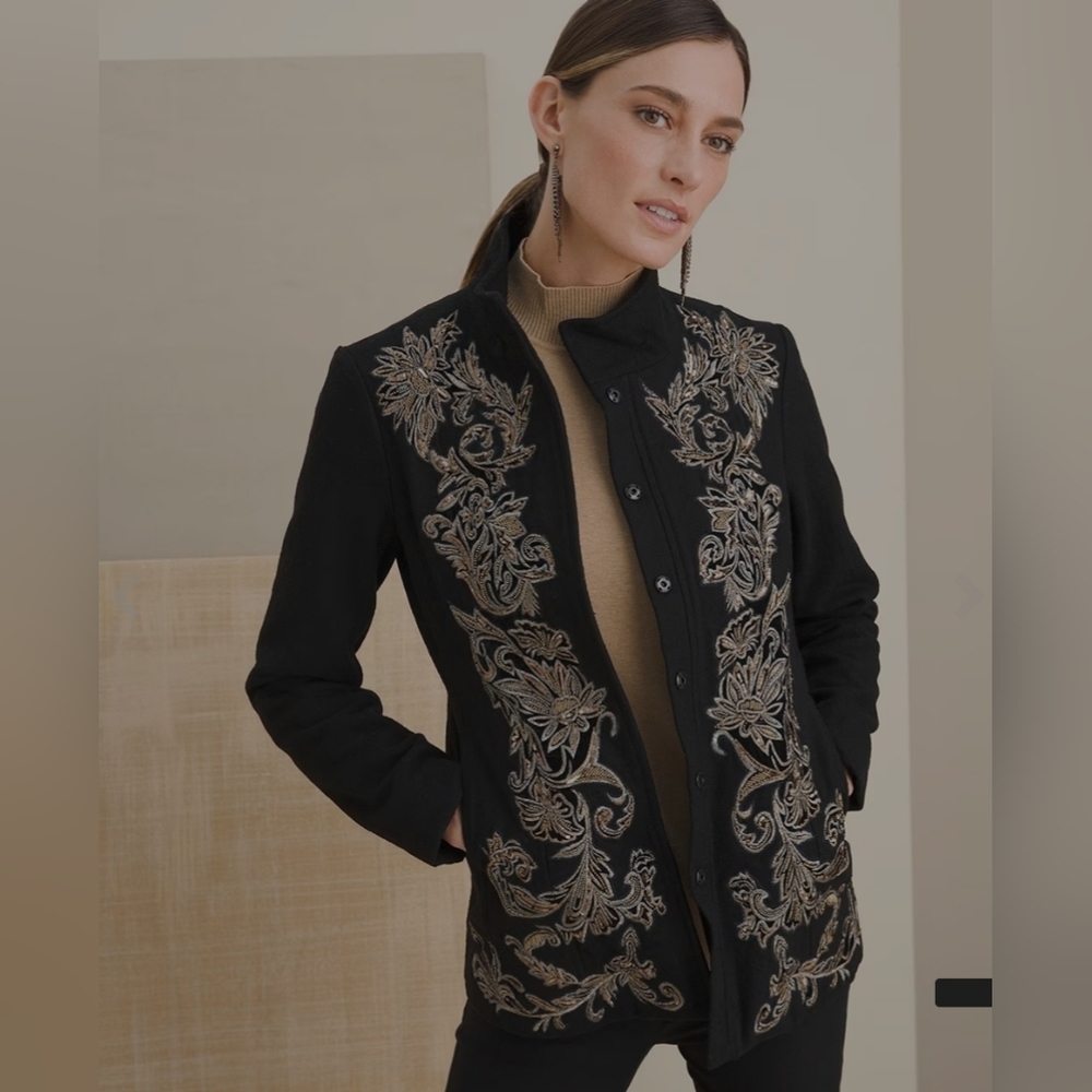 Chico's Embellished Jacket